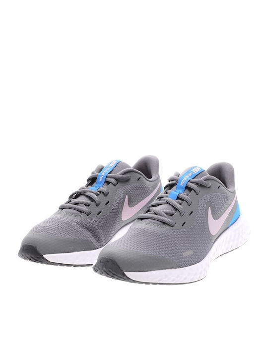 Revolution 5 Gs Αθλητικά Παιδικά Παπούτσια Running με Κορδόνια Γκρι