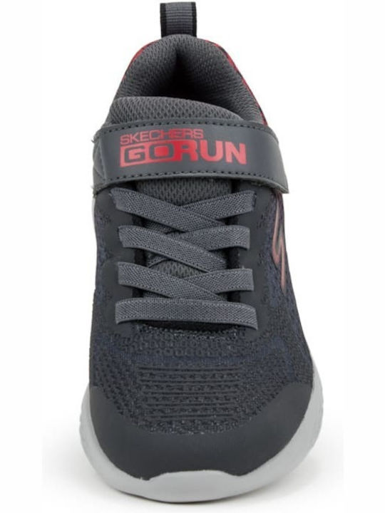 Go Run Kids Sports Shoes Running with Hoop & Loop Closure Gray