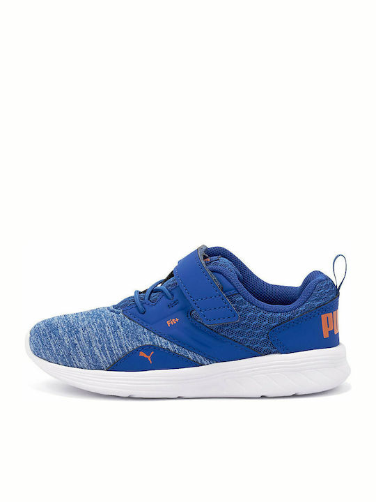 NRGY Comet V INF Kids Sports Shoes Running with Hoop & Loop Closure Blue