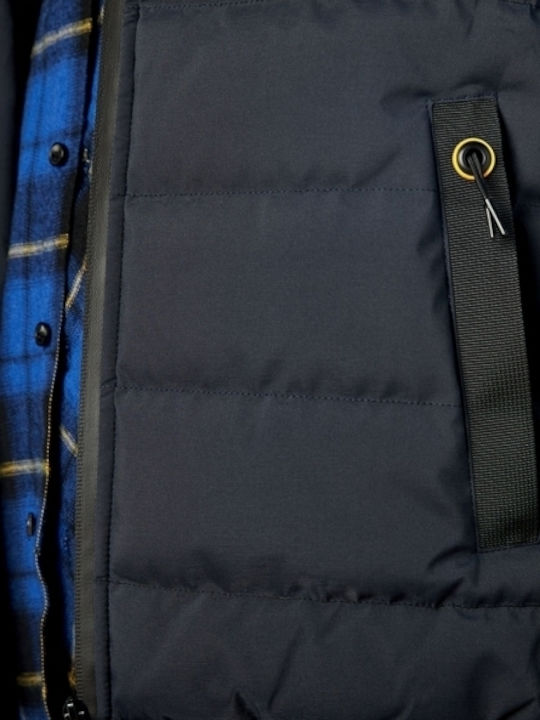 Sleeveless Jacket Puffer Navy Blue
