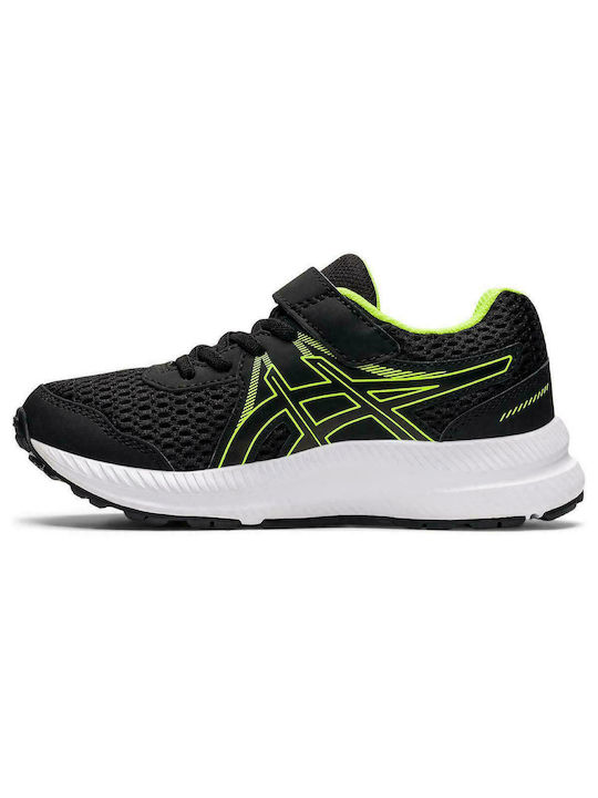 Contend Kids Sports Shoes Running with Hoop & Loop Closure Black