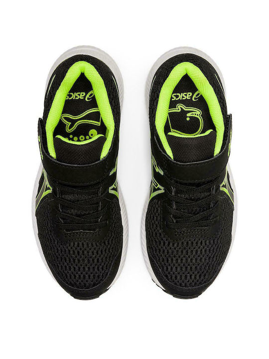 Contend Kids Sports Shoes Running with Hoop & Loop Closure Black