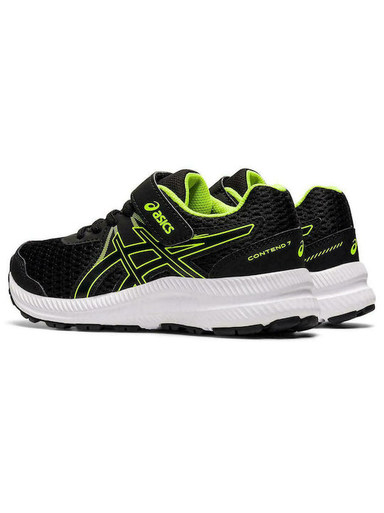 Contend Kids Sports Shoes Running with Hoop & Loop Closure Black