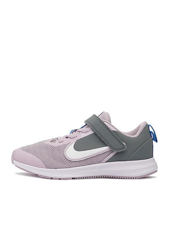 Downshifter 9 Αθλητικά Παιδικά Παπούτσια Running με Σκρατς Iced Lilac / White / Smoke Grey