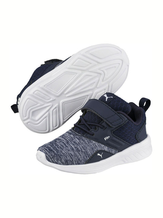 Comet V Kids Sports Shoes Running with Hoop & Loop Closure Navy Blue