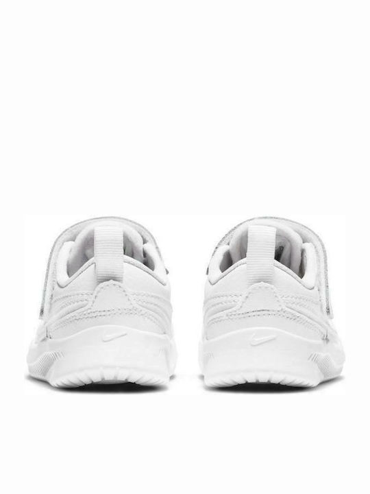 Kids Sports Shoes Running Varsity Leather TDV White