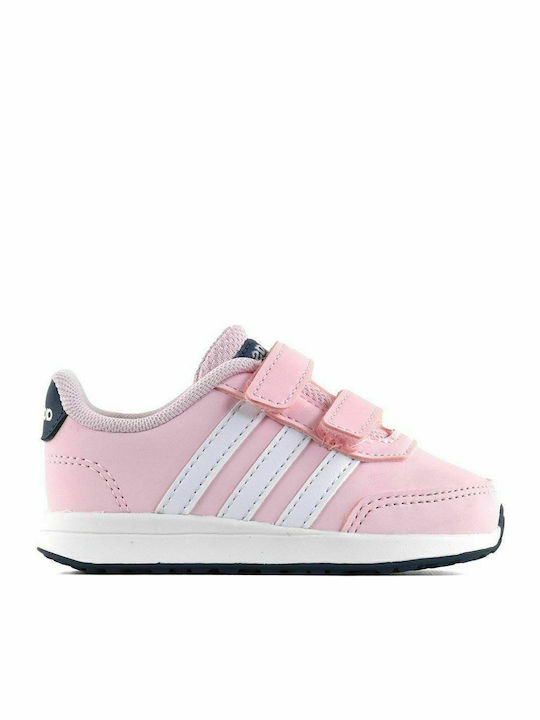 Adidas Kids Sports Shoes Running VS Switch 2 CMF I with Velcro Clear Pink / Cloud White / Tech Ink