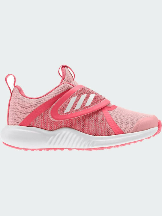 Fortarun X Kids Sports Shoes Running Slip-On Glow Pink / Cloud White / Shock Red