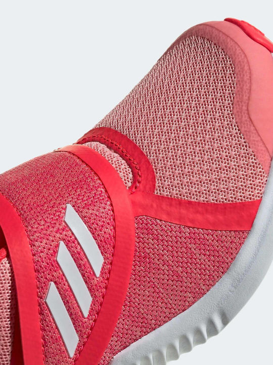 Fortarun X Kids Sports Shoes Running Slip-On Glow Pink / Cloud White / Shock Red