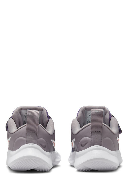 Star Runner Star Runner 3 Tdv Kids Sports Shoes Running with Hoop & Loop Closure Purple