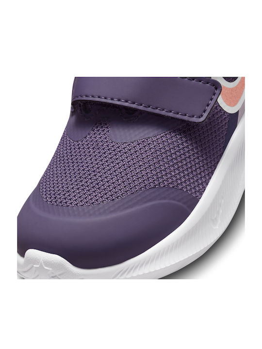 Star Runner Star Runner 3 Tdv Kids Sports Shoes Running with Hoop & Loop Closure Purple