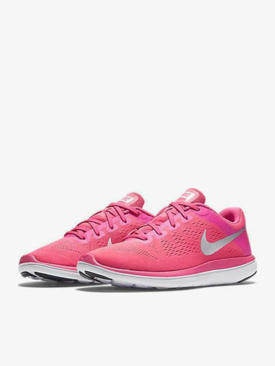 Flex 2016 RN GS Kids Sports Shoes Running with Laces Fuchsia