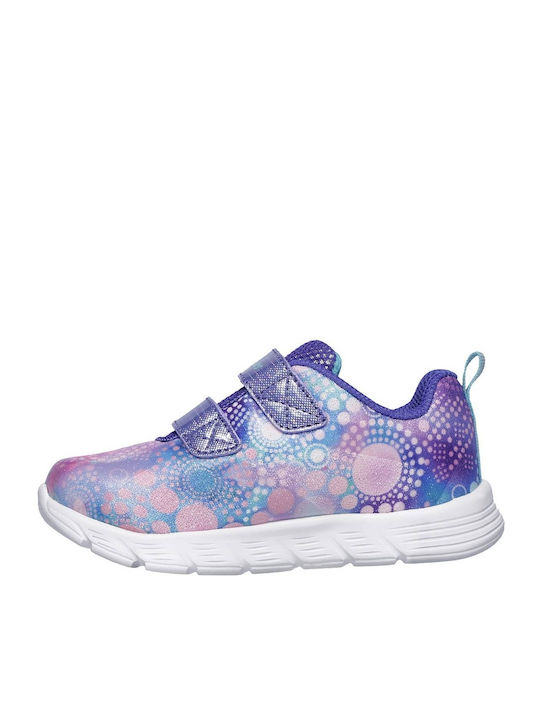 Comfy Flex Dainty Dash Kids Sports Shoes Running with Hoop & Loop Closure Purple