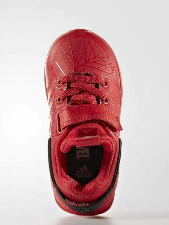 Spider-Man Rapidarun I Kids Sports Shoes Running with Hoop & Loop Closure Red