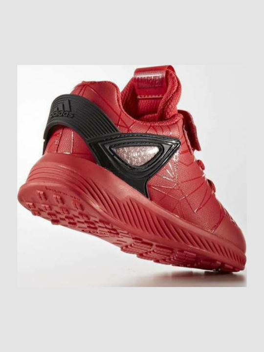 Spider-Man Rapidarun I Kids Sports Shoes Running with Hoop & Loop Closure Red
