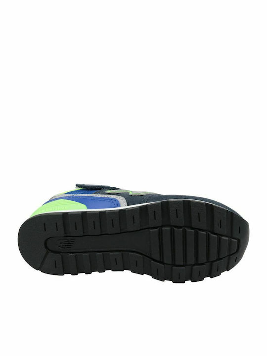 Classic Kids Sports Shoes Running with Hoop & Loop Closure Navy Blue