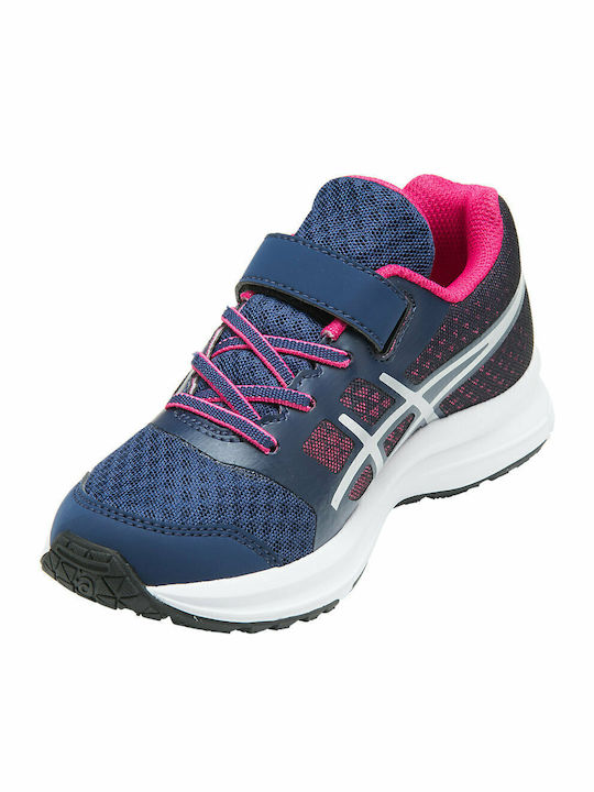 Patriot 9 PS Kids Sports Shoes Running with Hoop & Loop Closure Navy Blue