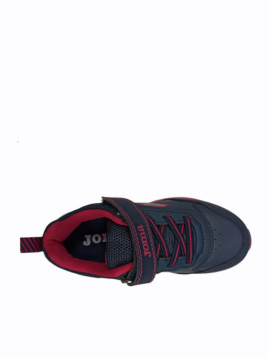 Boro Αθλητικά Παιδικά Παπούτσια Running με Σκρατς Navy Μπλε