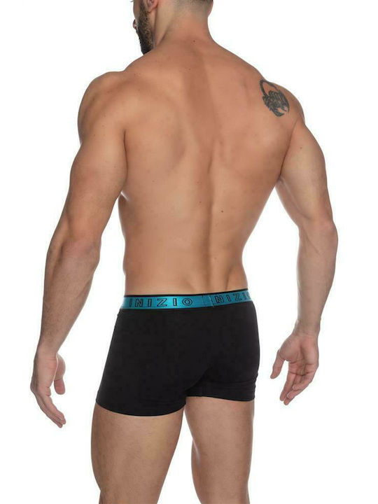 Inizio Herren Boxershorts Black / Blue 1Packung