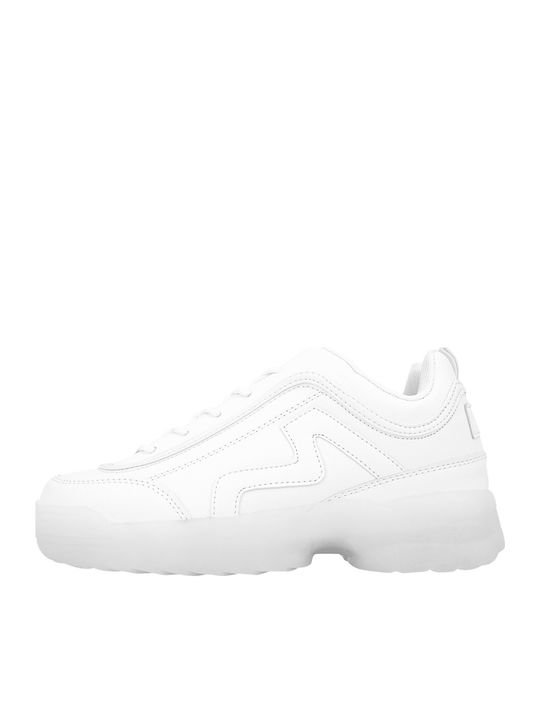 Invisible Damen Chunky Sneakers Weiß
