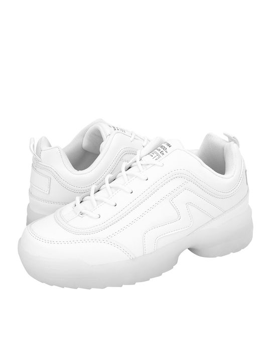 Invisible Damen Chunky Sneakers Weiß