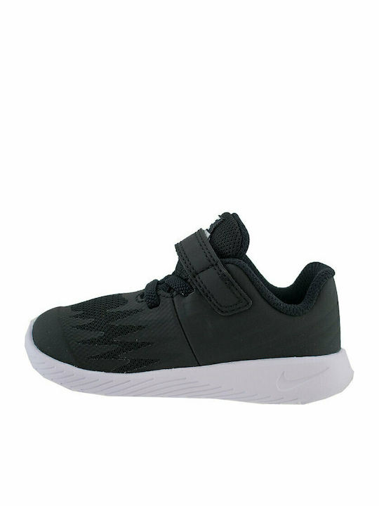 Star Runner TDV Kids Sports Shoes Running with Hoop & Loop Closure Black