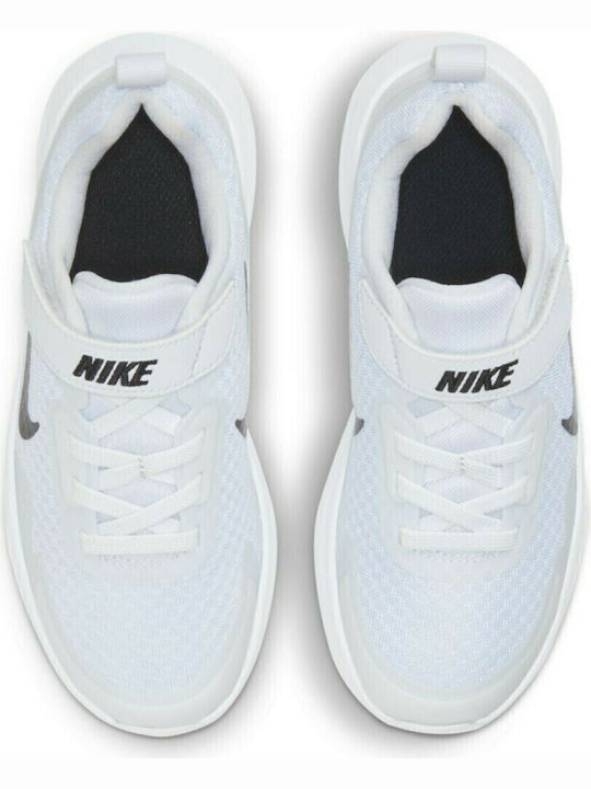 Wearallday PS Kids Sports Shoes Running with Hoop & Loop Closure White