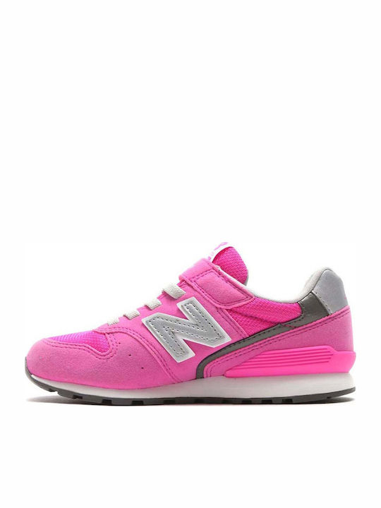 Classics Lifestyle Kids Sports Shoes Running with Hoop & Loop Closure Pink
