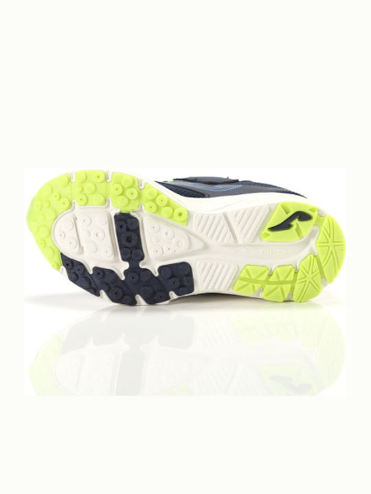Fast Jr Kids Sports Shoes Running with Hoop & Loop Closure Navy Blue
