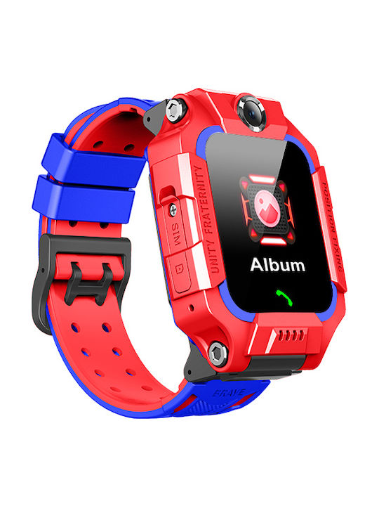 Kinder-Smartwatch mit GPS & Kamera Rot