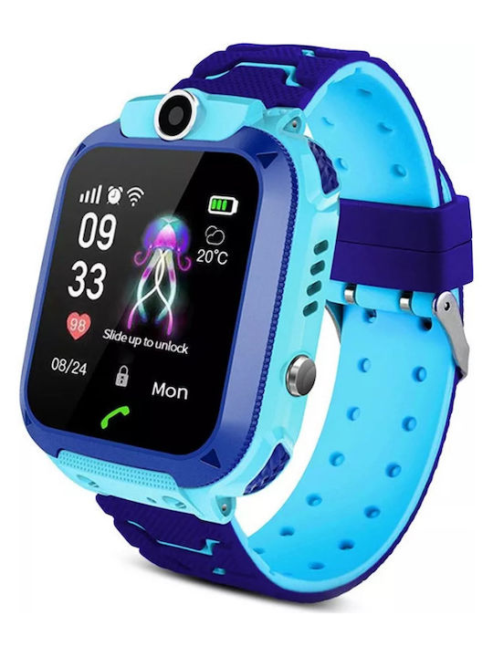 SPM Kids Digital Watch with GPS and Rubber/Plastic Strap Blue