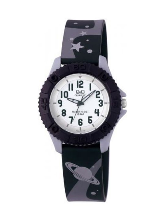 Q&Q Kids Analog Watch with Rubber/Plastic Strap Black