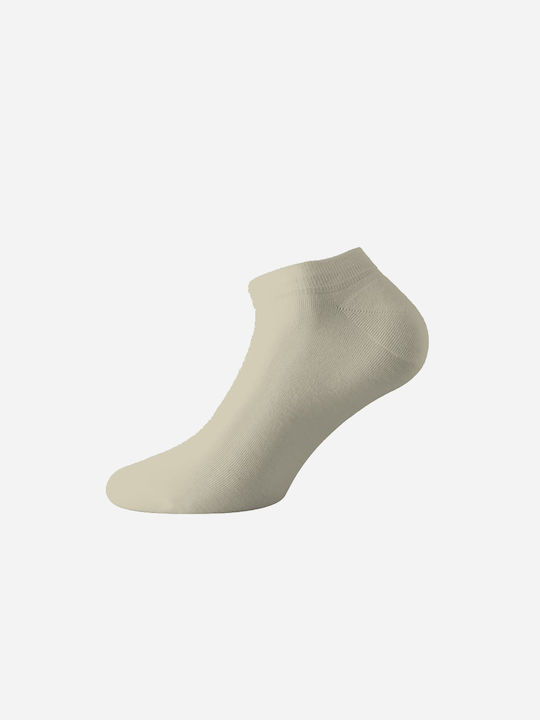 Walk Men's Solid Color Socks Beige