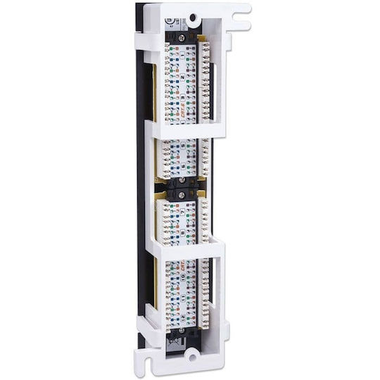 Intellinet Patch Panel for Rack 1U with 12 cat6 Ports Black
