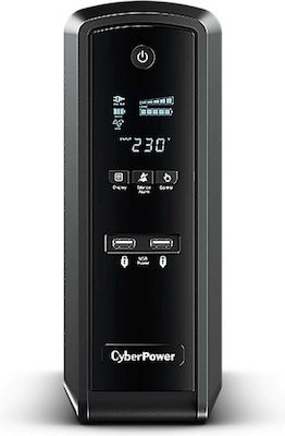 CyberPower CP1500EPFCLCD UPS Line-Interactive 1500VA 900W με 6 Schuko Πρίζες