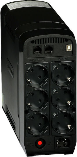 CyberPower CP900EPFCLCD UPS Line-Interactive 900VA 540W με 6 Schuko Πρίζες