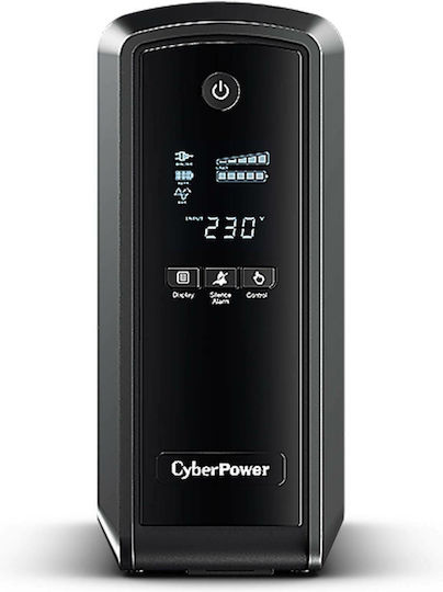CyberPower CP900EPFCLCD UPS Line-Interactive 900VA 540W με 6 Schuko Πρίζες