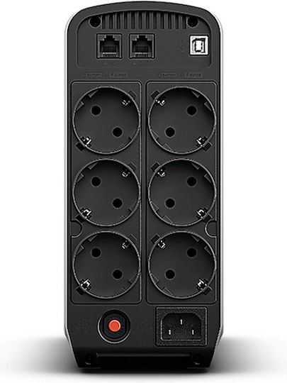 CyberPower CP900EPFCLCD UPS Line-Interactive 900VA 540W με 6 Schuko Πρίζες