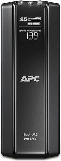 APC Back-UPS Pro 1500 Line-Interactive 1500VA 900W with 6 Schuko Power Plugs