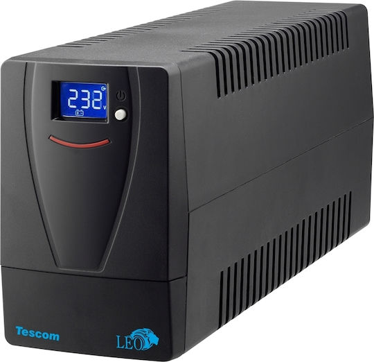 Tescom Leo LCD 2000AP USV 2000VA 1200W mit 4 Schuko Steckdosen