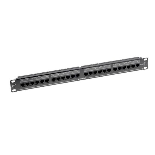 Nexans Patch Panel für Rack 1U 19" 24 Ports cat6 Schwarz