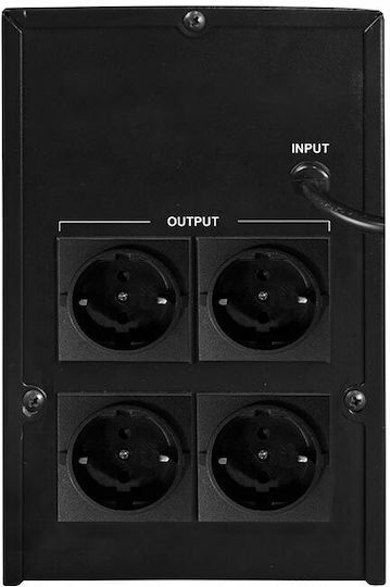 NOD U-850 UPS Line-Interactive 850VA 480W με 2 Schuko Πρίζες