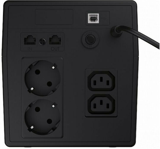 Green Cell Power Proof UPS Line-Interactive 1000VA 700W With 2 Schuko AC Outlets