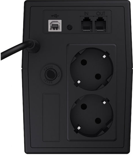 Green Cell Power Proof UPS Line-Interactive 600VA 360W with 2 Schuko AC Outlets