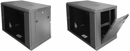 Central Wall Mounted Rack Cabinet 15U 60x45x37cm Black 3000145015/C