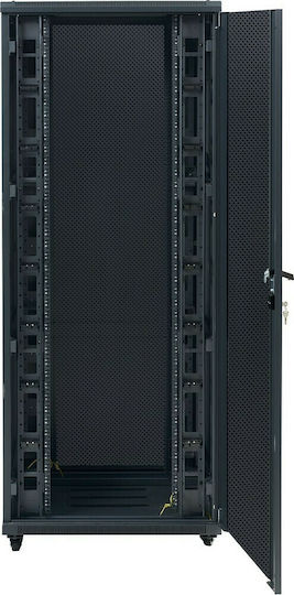 Central Επιδαπέδια Καμπίνα Rack 32U με 2 Διάτρητες Πόρτες 80x80x163cm Μαύρο 9900 4 800 32/C2