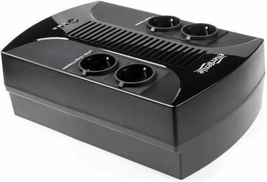 Energenie EG-UPS-001 UPS Line-Interactive 650VA 390W με 4 Schuko Πρίζες