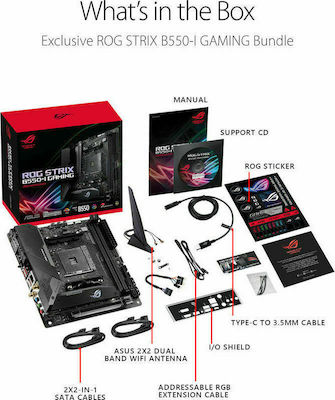 Asus Rog Strix B550-I Gaming Motherboard Mini ITX με AMD AM4 Socket