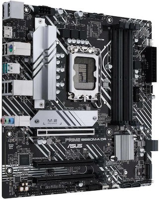 Asus Prime B660M-A D4 Motherboard Micro ATX με Intel 1700 Socket