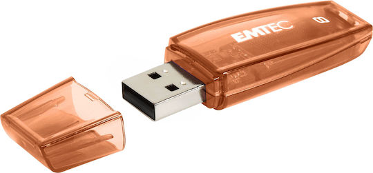 Emtec C410 Color Mix 8GB USB 2.0 Stick Μαύρο